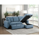 Waitsfield Collection 2-Piece Sectional with Right Chaise, Pull-out Bed and Hidden Storage