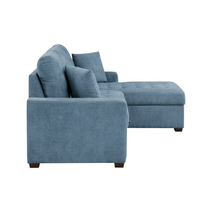 Waitsfield Collection 2-Piece Sectional with Right Chaise, Pull-out Bed and Hidden Storage