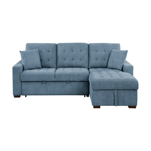 Waitsfield Collection 2-Piece Sectional with Right Chaise, Pull-out Bed and Hidden Storage