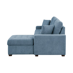 Waitsfield Collection 2-Piece Sectional with Right Chaise, Pull-out Bed and Hidden Storage