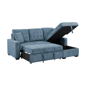 Waitsfield Collection 2-Piece Sectional with Right Chaise, Pull-out Bed and Hidden Storage