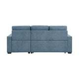 Waitsfield Collection 2-Piece Sectional with Right Chaise, Pull-out Bed and Hidden Storage