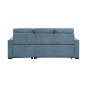 Waitsfield Collection 2-Piece Sectional with Right Chaise, Pull-out Bed and Hidden Storage