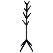 Perchero de madera maciza Margaret, color negro