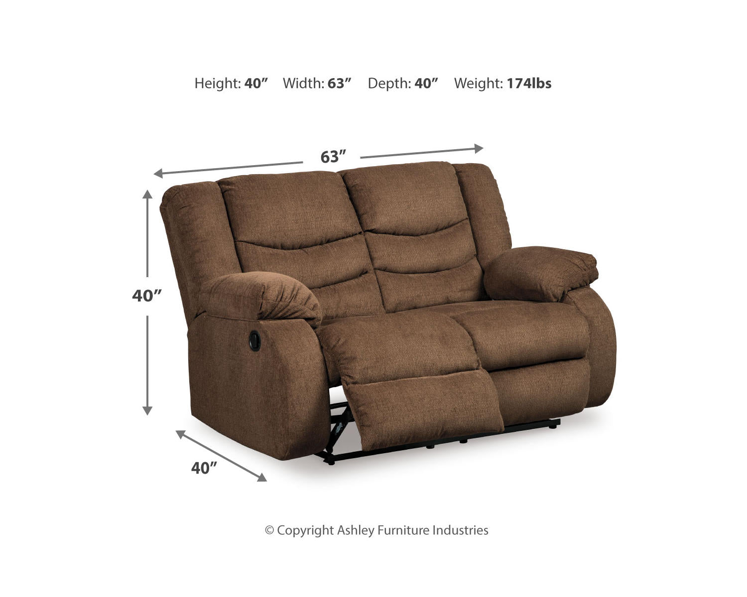 Tulen Reclining Loveseat and Recliner