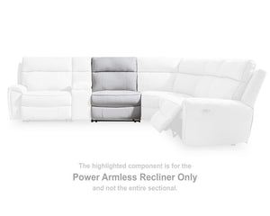Social Pointe Power Armless Recliner