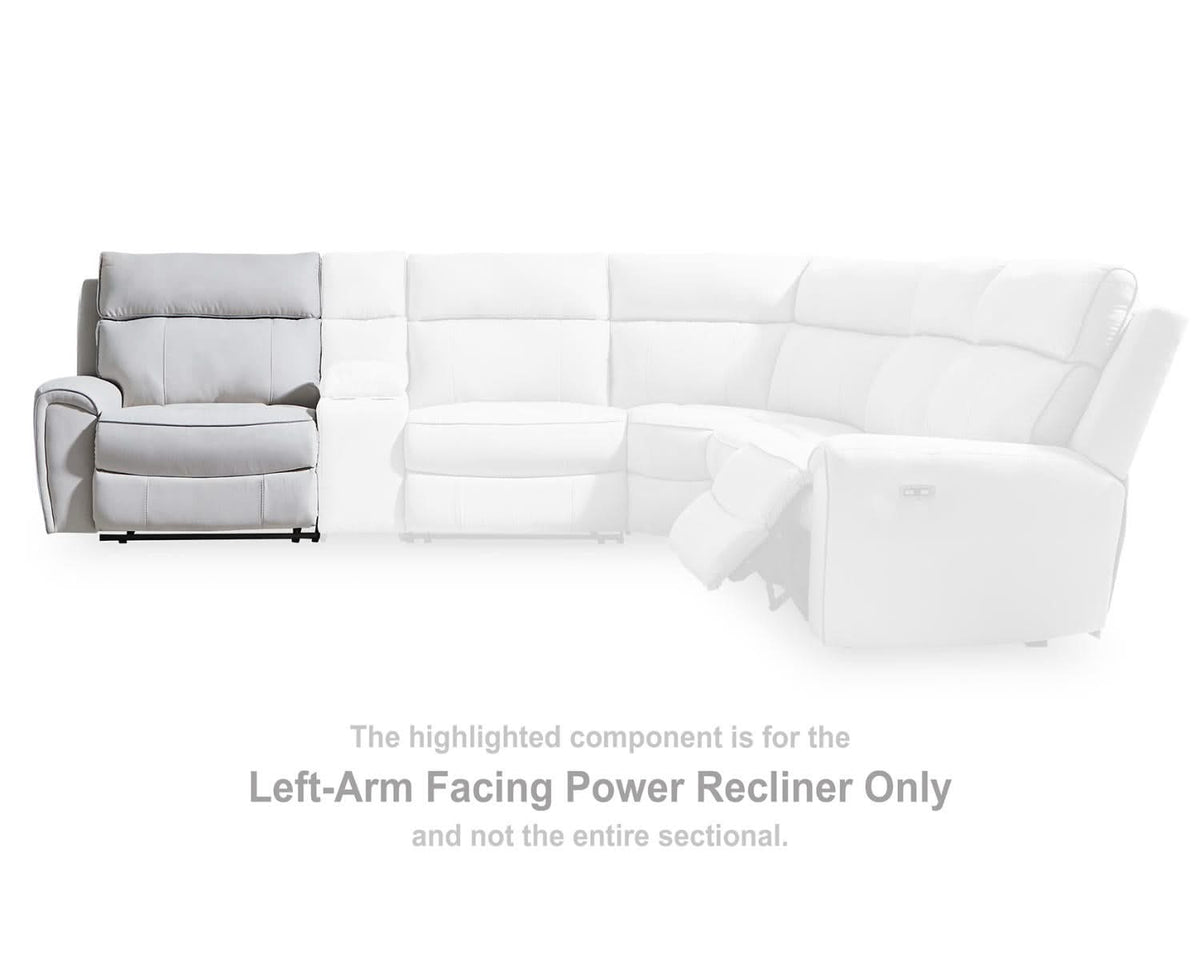 Social Pointe Left-Arm Facing Power Recliner