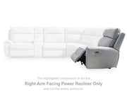Social Pointe Right-Arm Facing Power Recliner