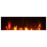 Chimenea eléctrica independiente con espejo Lorelai, color plateado