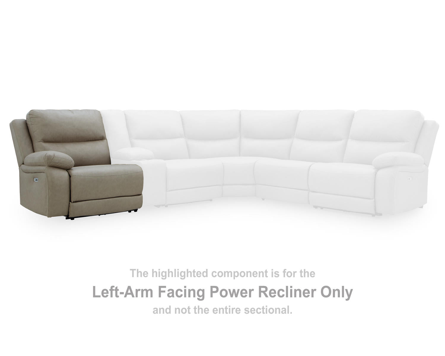 Narwhal Place Left-Arm Facing Power Recliner