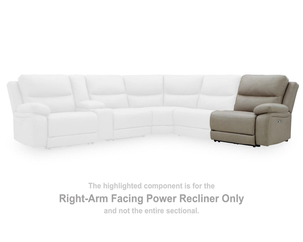 Sillón reclinable eléctrico Narwhal Place con brazo derecho
