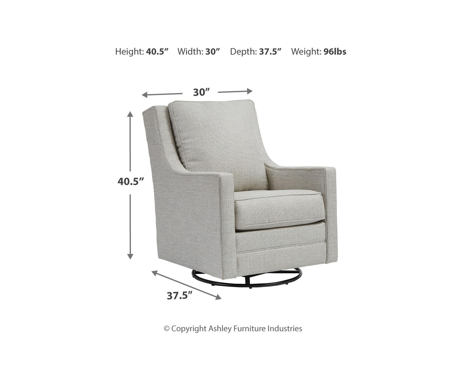 Kambria Swivel Glider Accent Chair