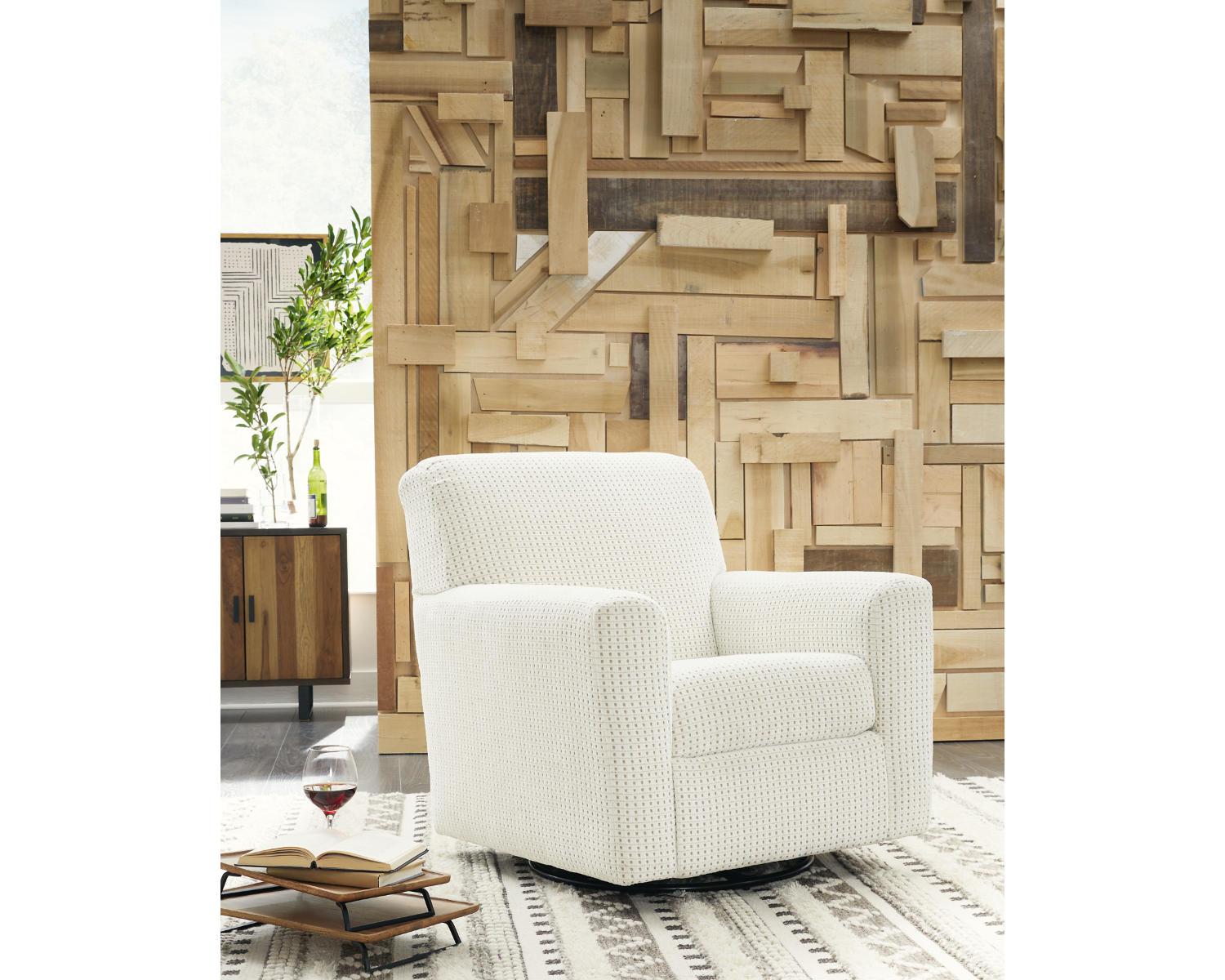 Herstow Swivel Glider Accent Chair