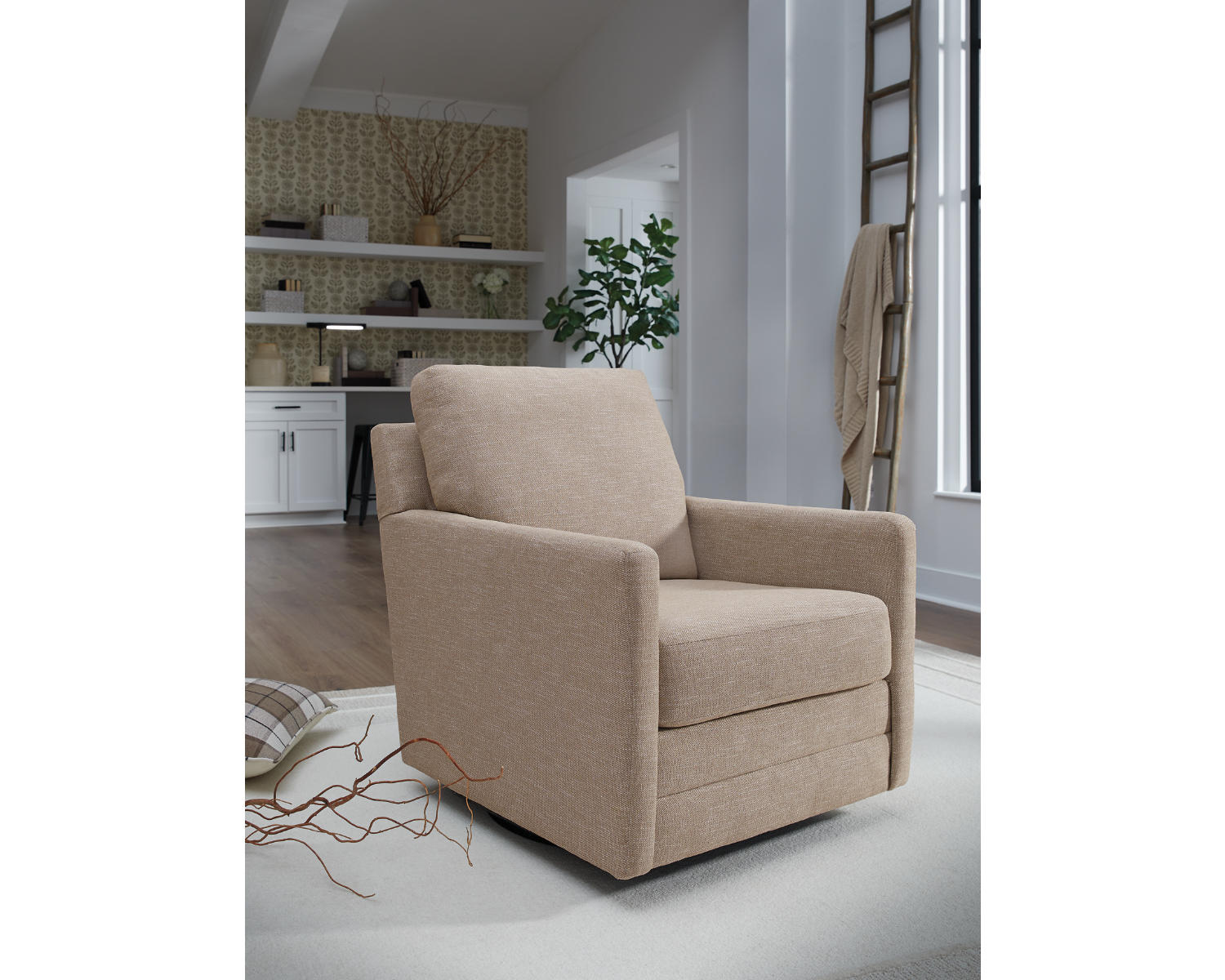 Freybourne Next-Gen Nuvella Swivel Accent Chair