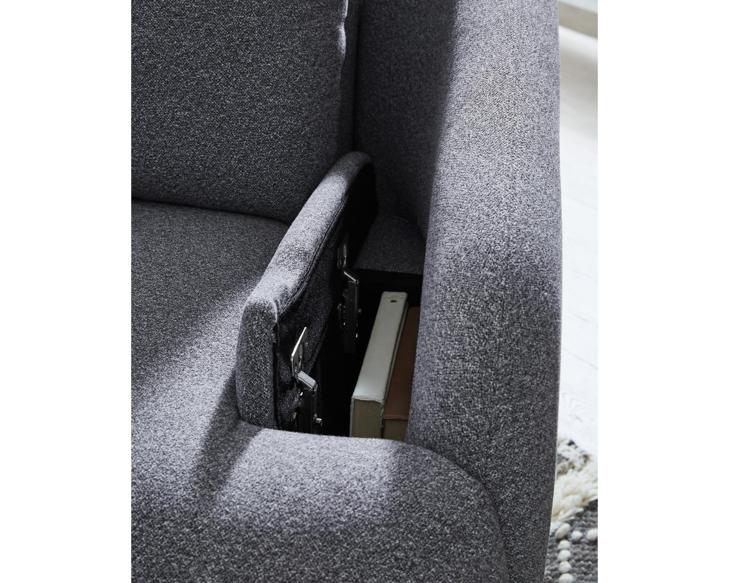 Alainmont Next-Gen Nuvella Swivel Power Recliner