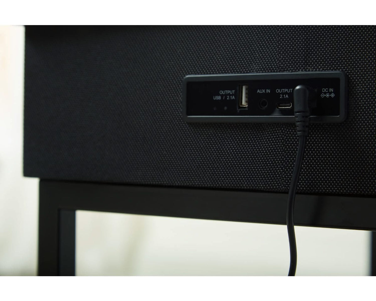 Mesa auxiliar Gemmet con altavoz