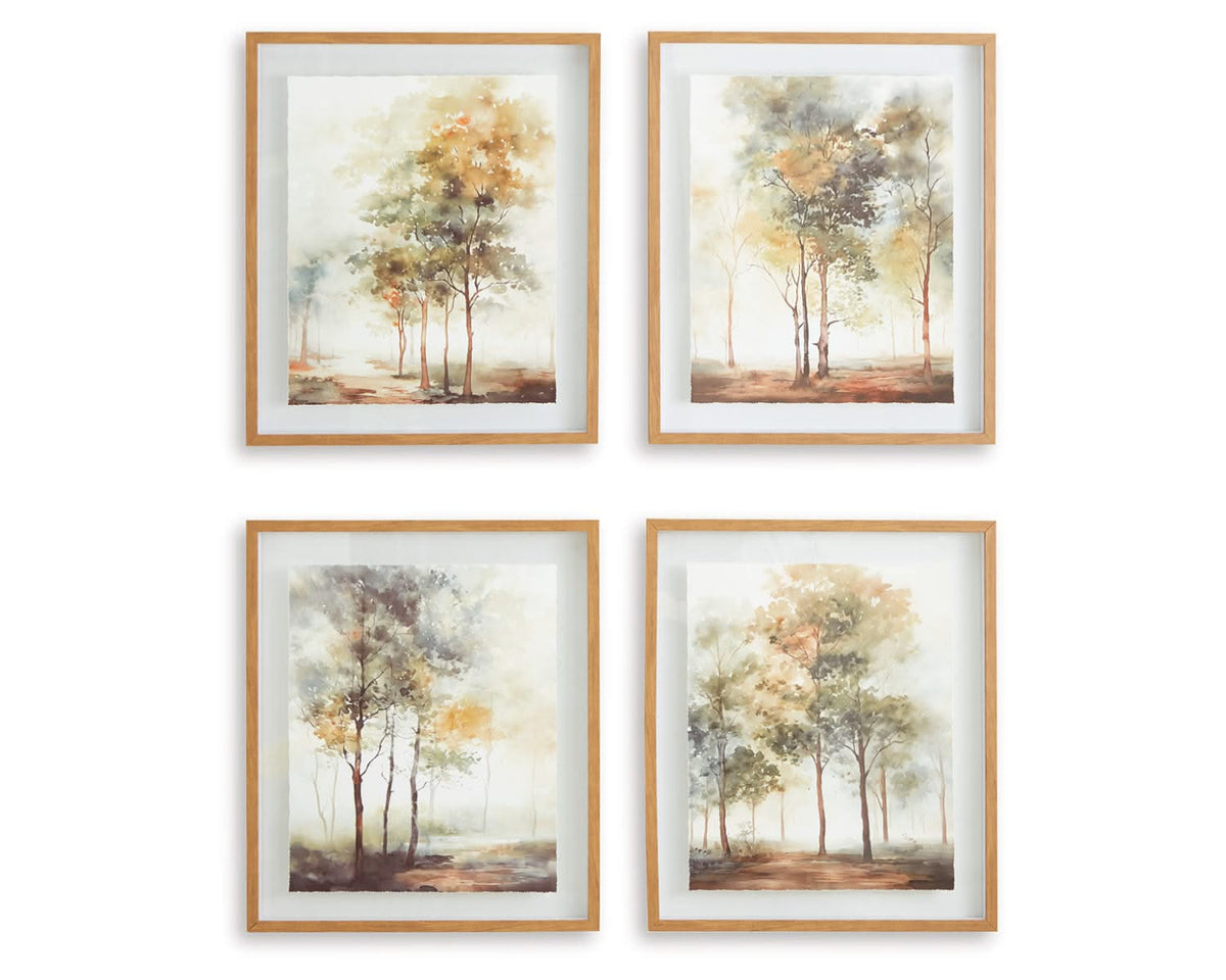 Arte de pared Bryneford (juego de 4)