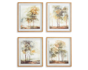 Arte de pared Bryneford (juego de 4)