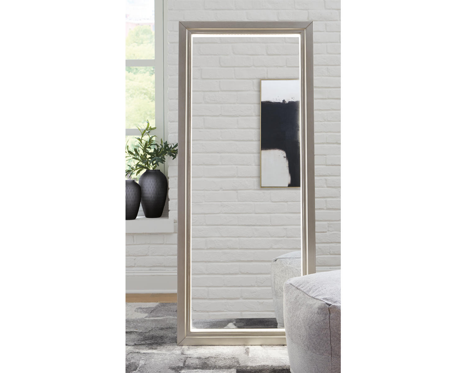 Evesen Floor Standing Mirror with Storage