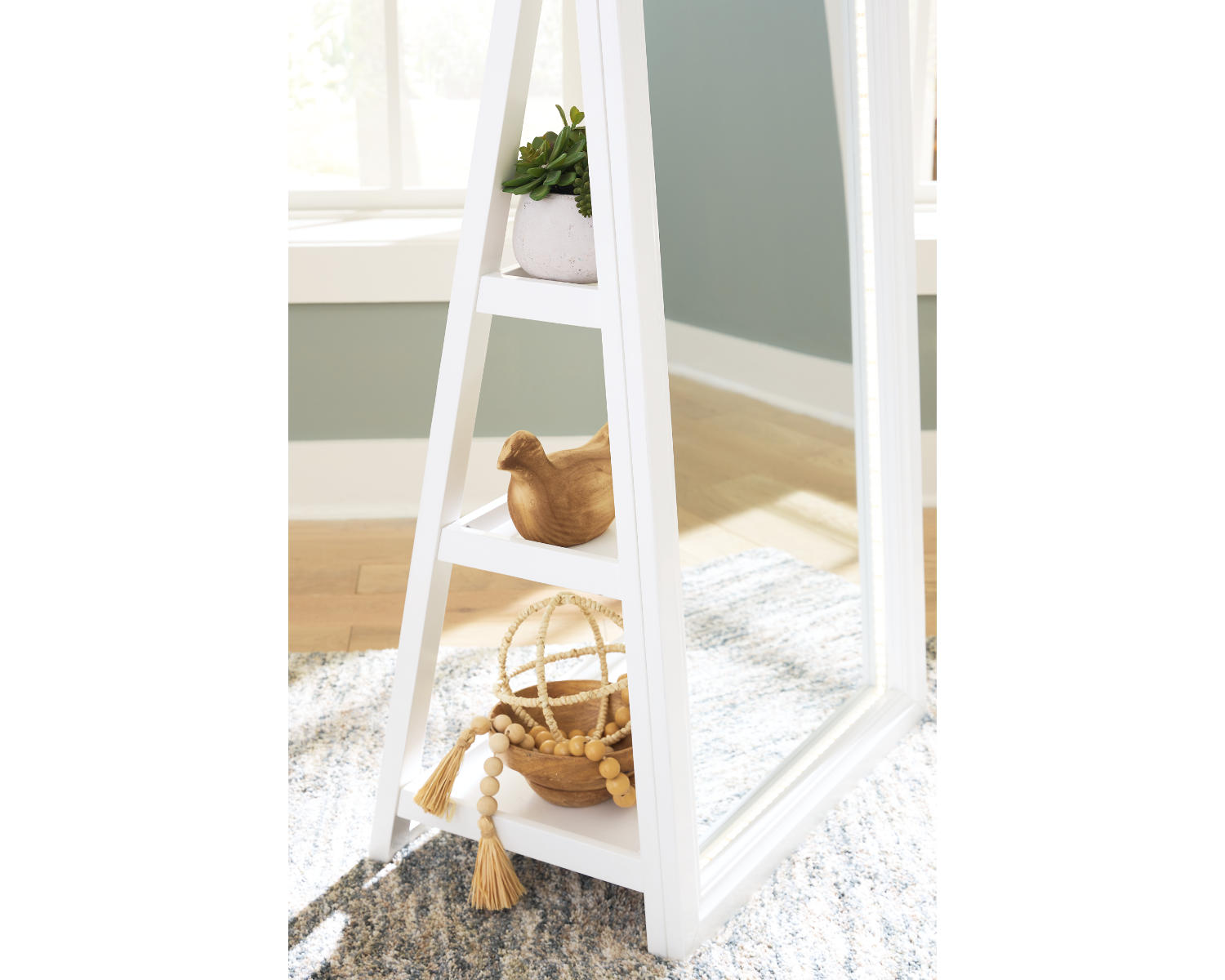Evesen Floor Standing Mirror/Storage