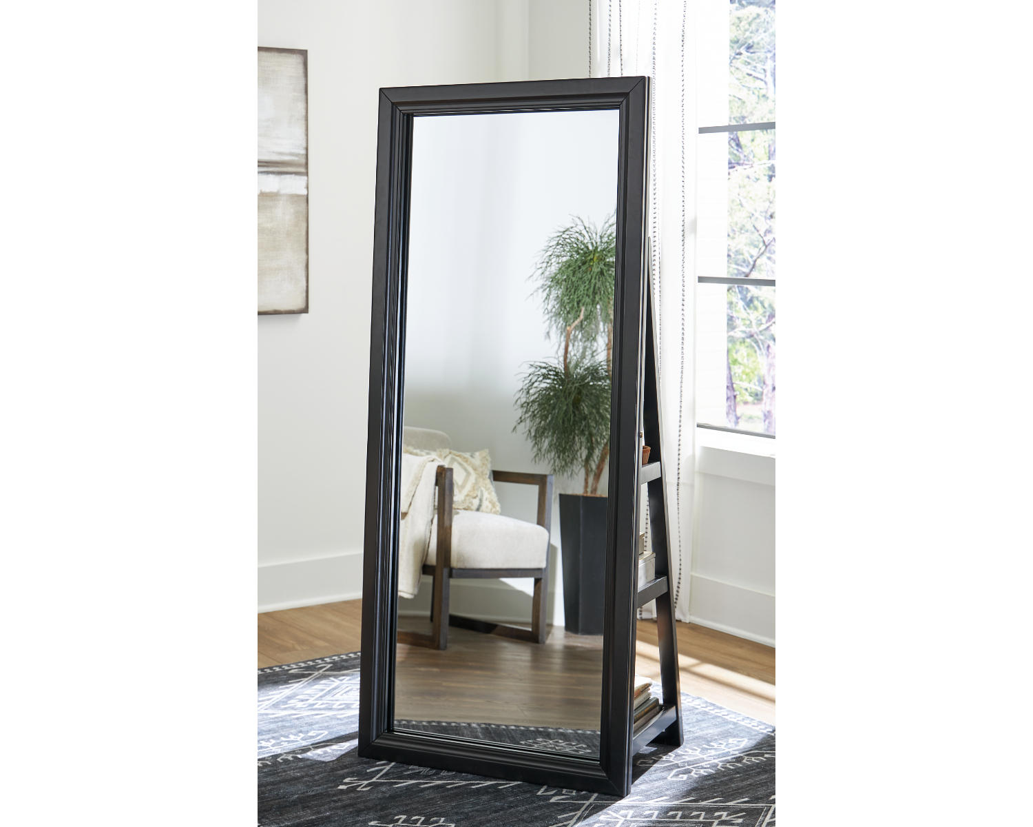 Evesen Floor Standing Mirror/Storage