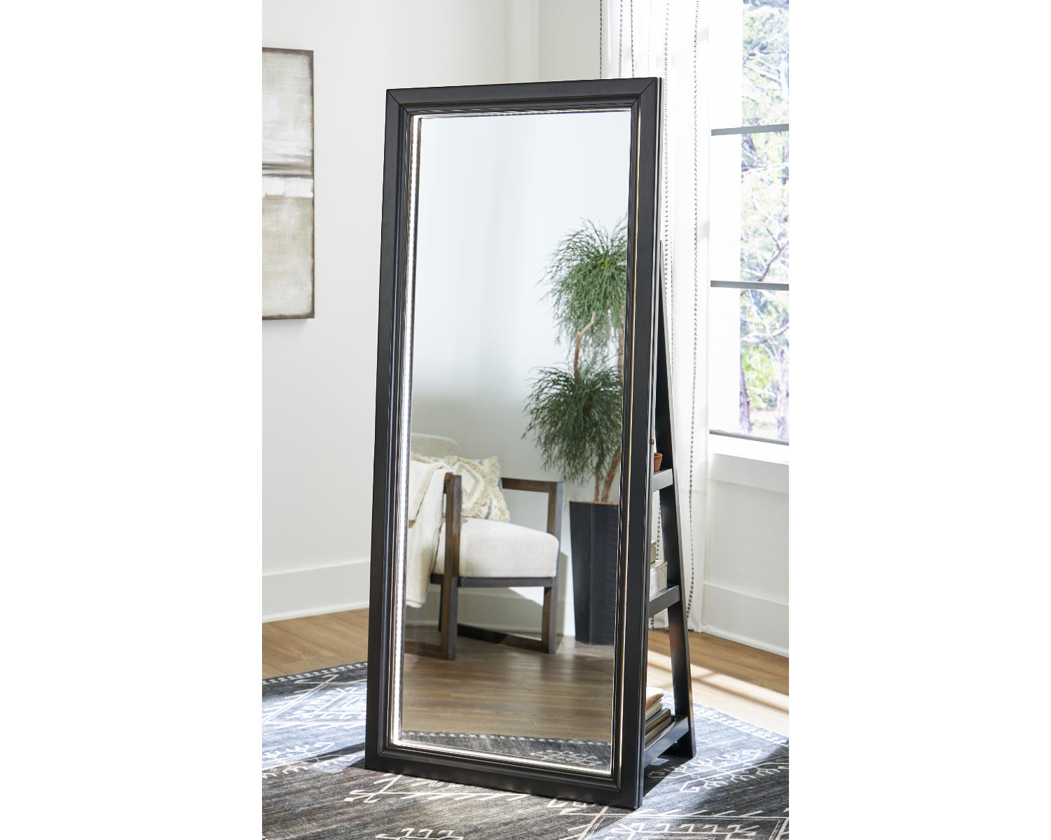 Evesen Floor Standing Mirror/Storage
