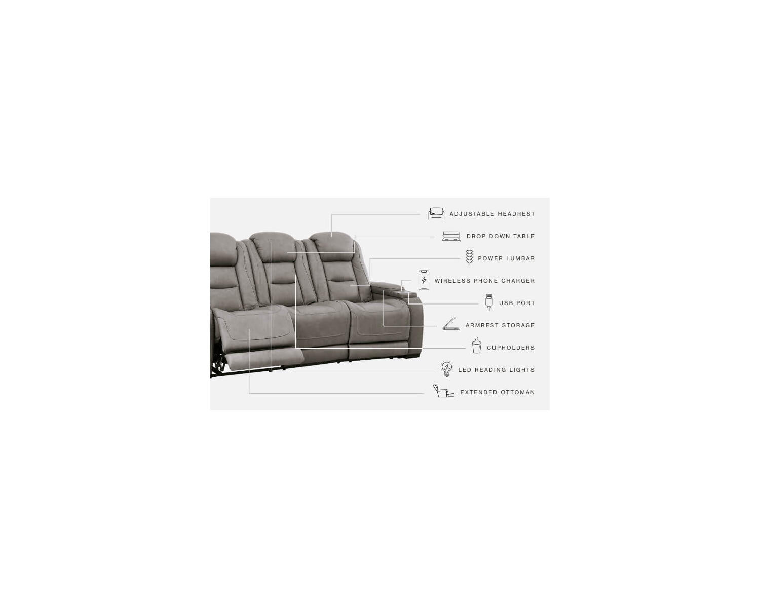 The Man-Den Power Reclining Sofa