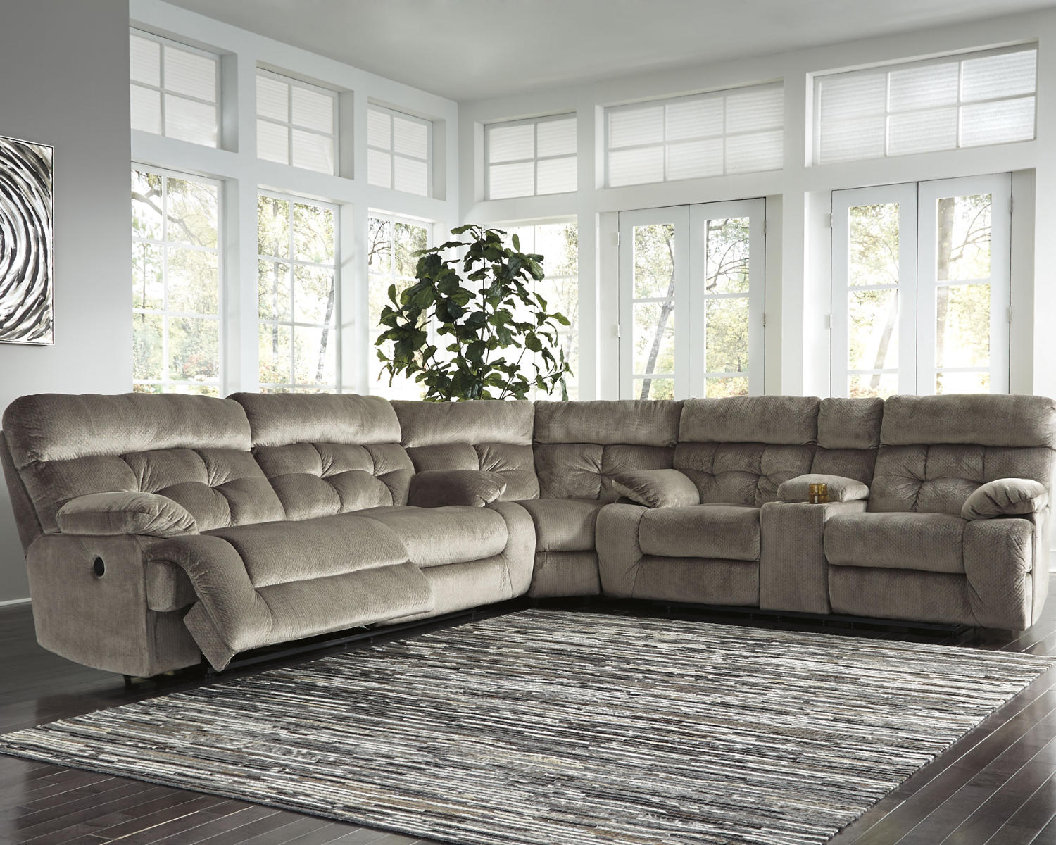 Brassville 3-Piece Power Reclining Sectional