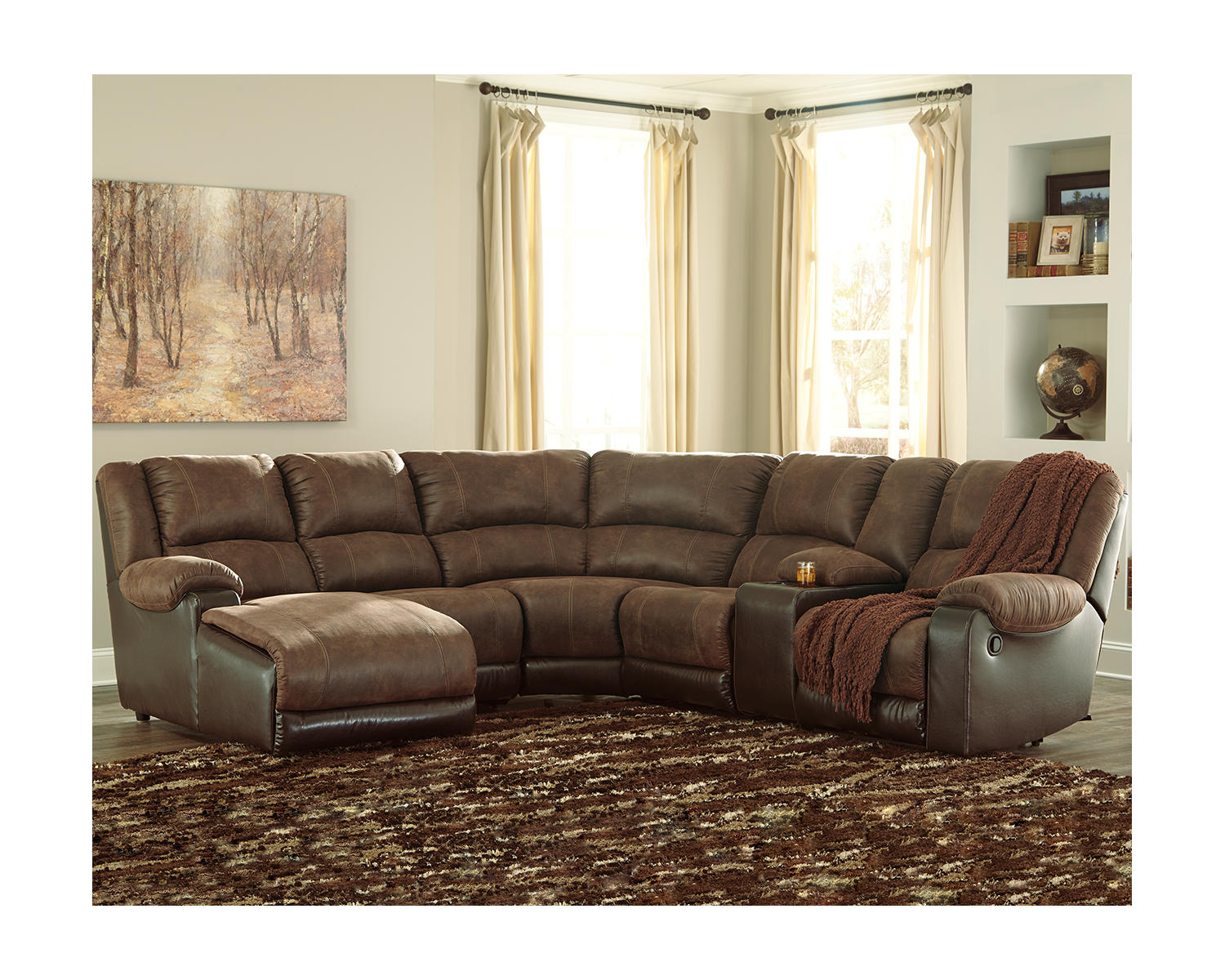 Nantahala 6-Piece Reclining Sectional with Chaise