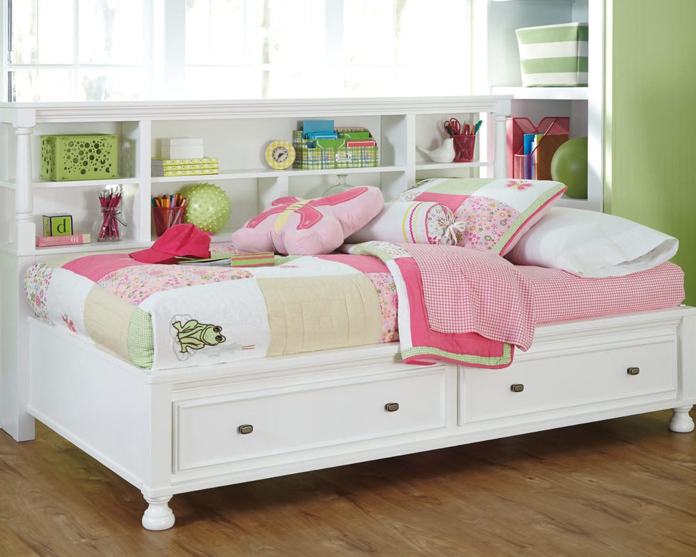 Cama con librería completa Kaslyn