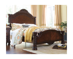 Cama King con paneles North Shore