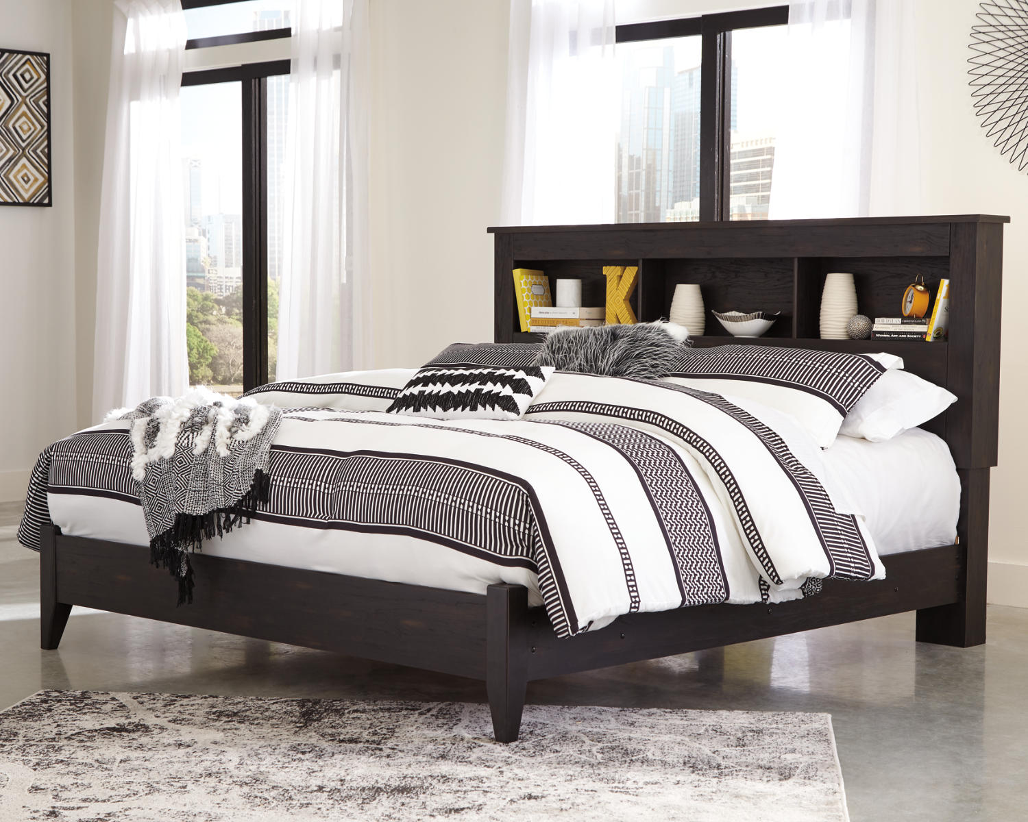 Reylow King Bookcase Bed