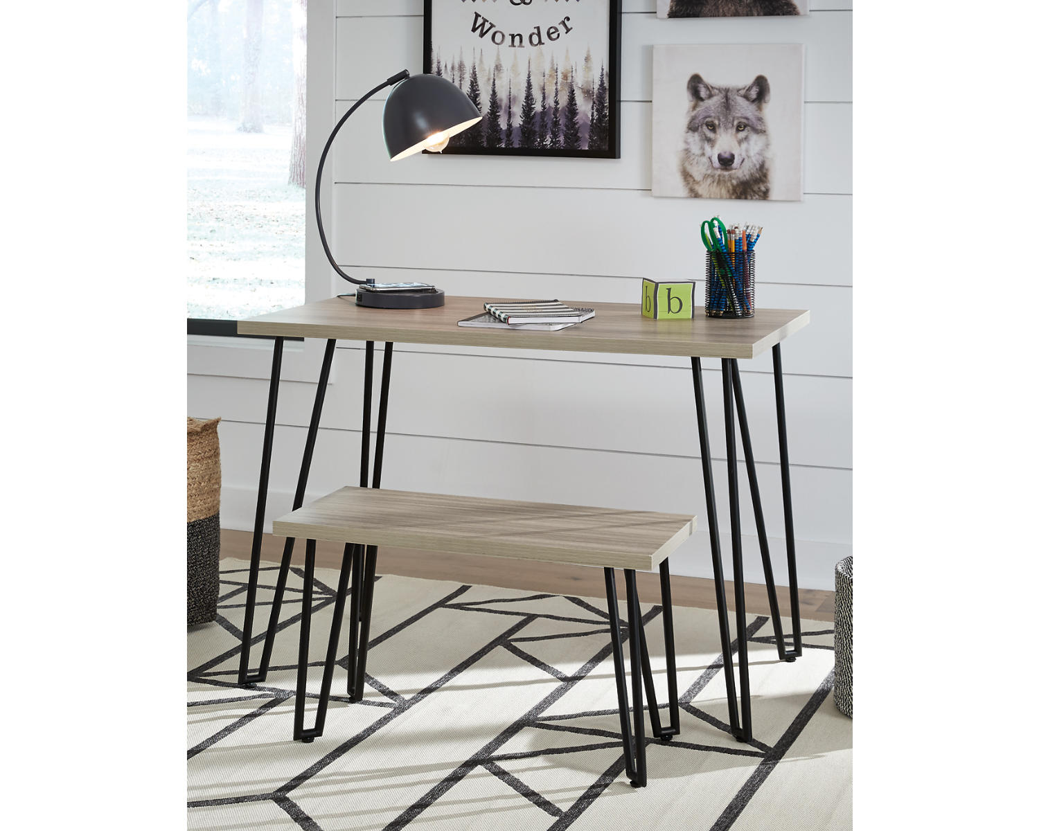 Blariden Desk with Bench