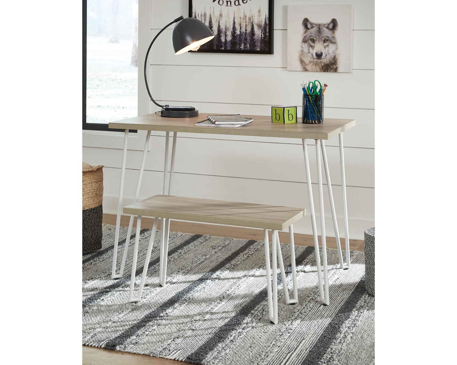Blariden Desk with Bench