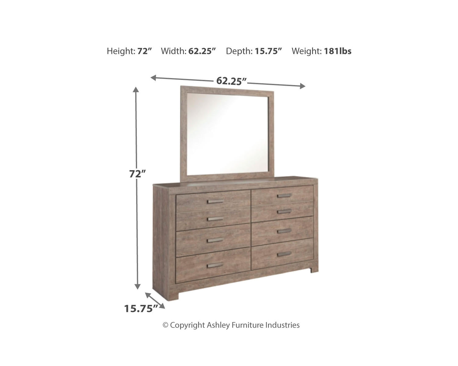 Culverbach Dresser and Mirror