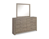 Culverbach Queen Bed with Mirrored Dresser and 2 Nightstand
