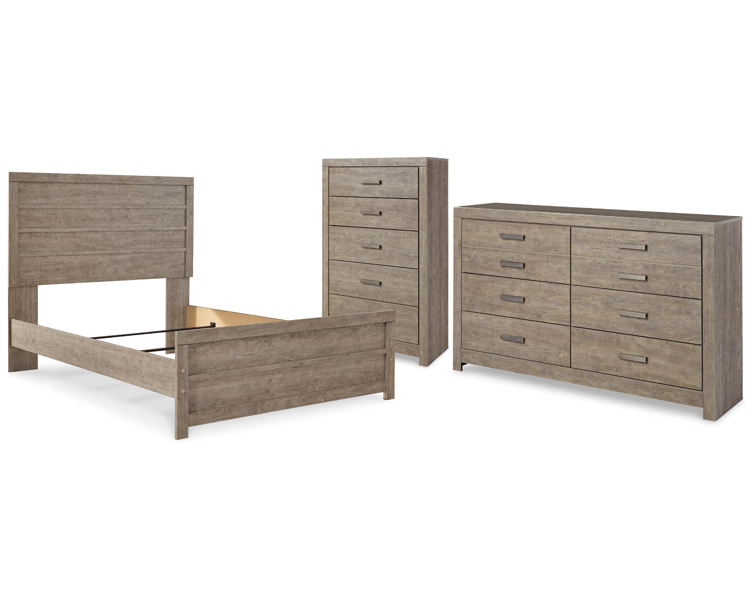 Culverbach Full Panel Bed, Dresser and Chest