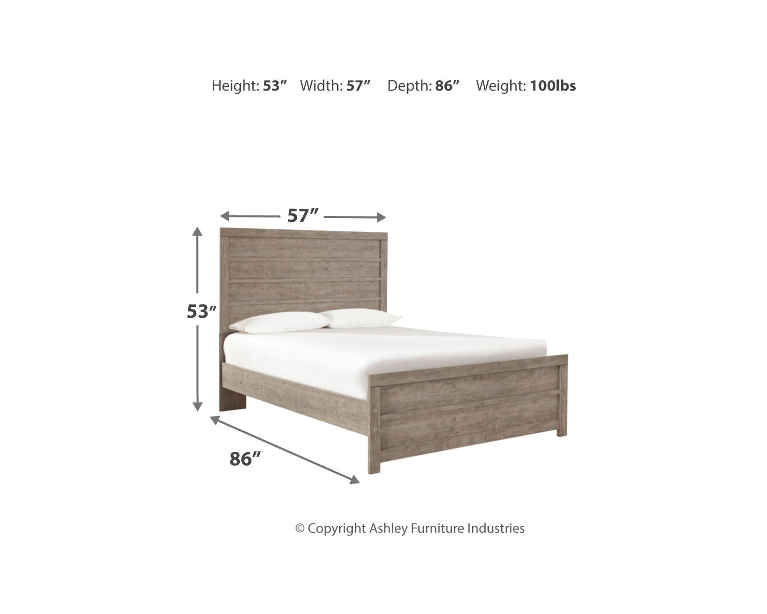 Culverbach Full Panel Bed with Chest of Drawers and Nightstand