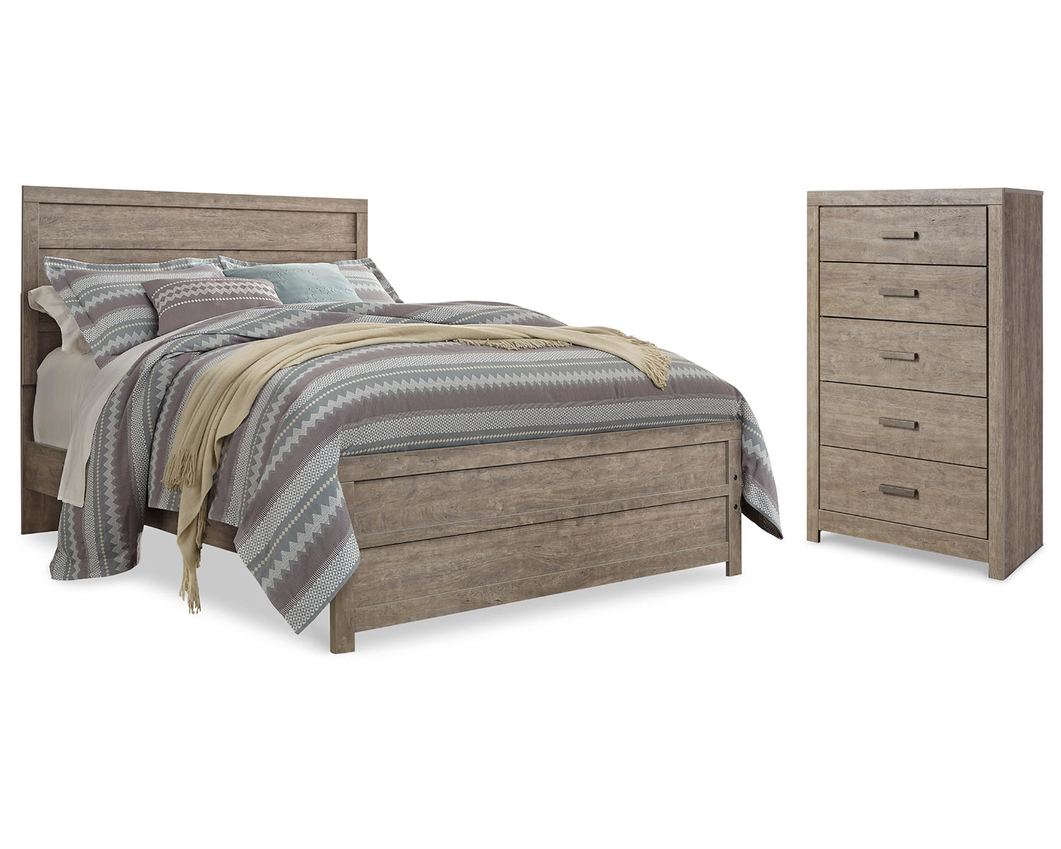 Culverbach Queen Panel Bed with Chest