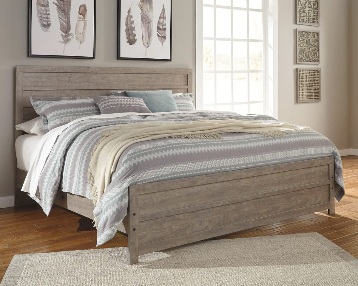 Cama King con paneles Culverbach