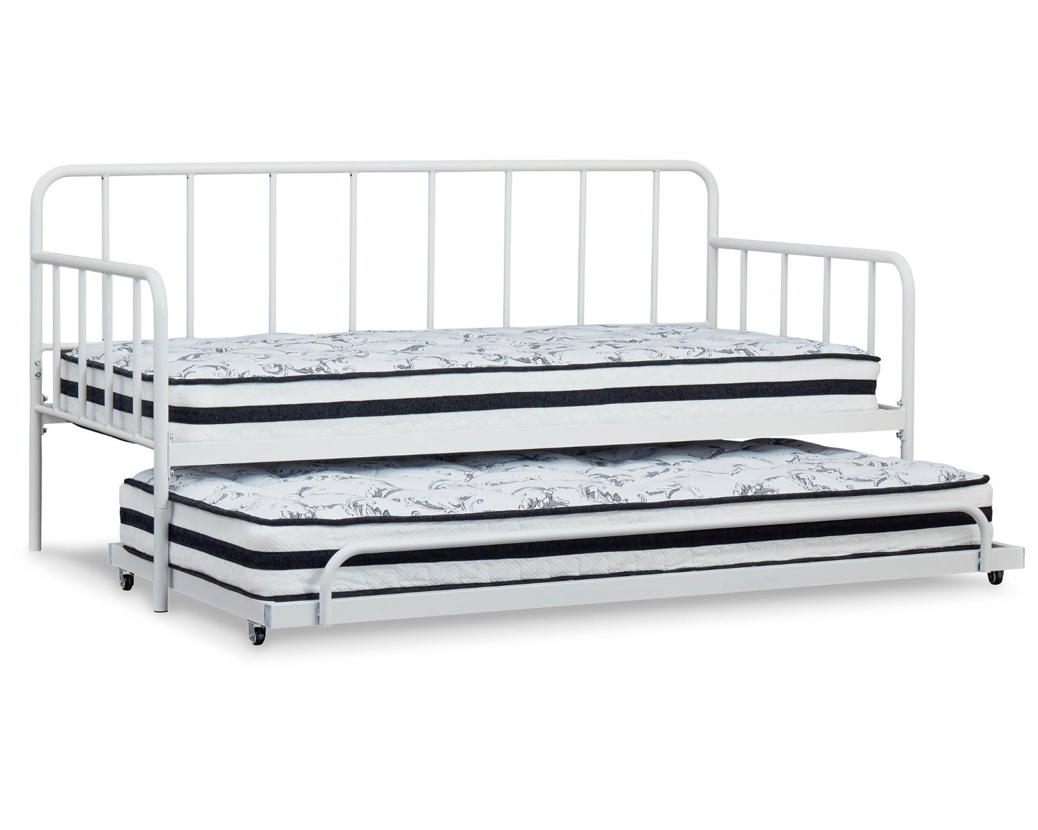 Trentlore Twin Metal Day Bed with Trundle