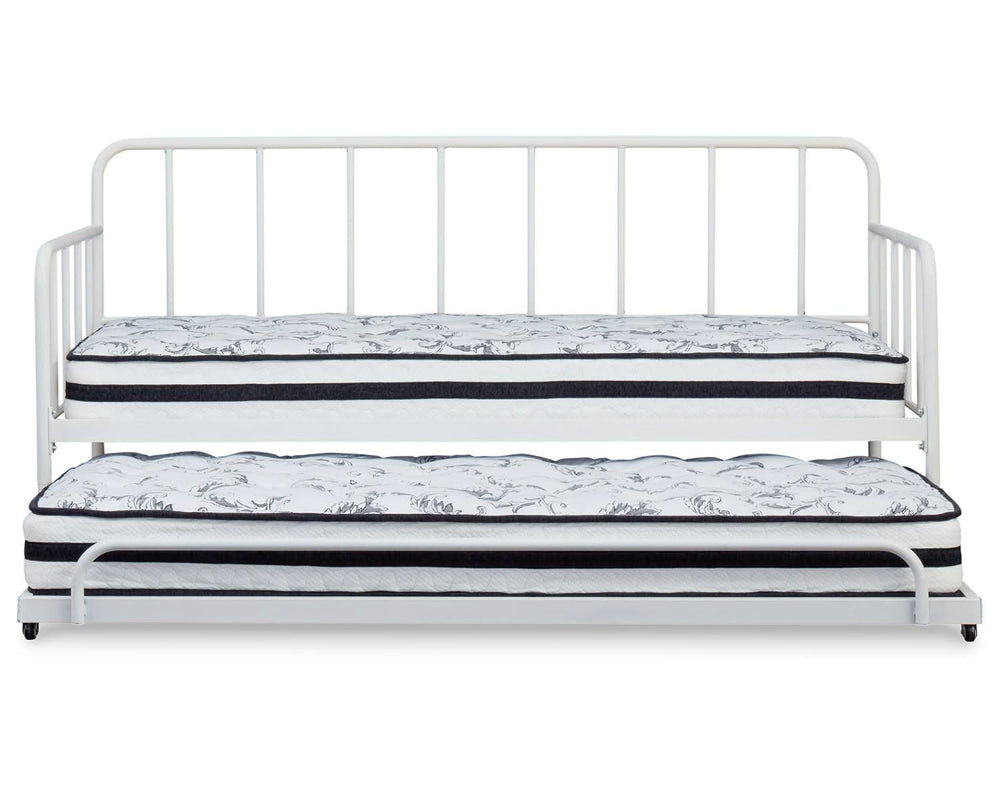 Cama de día de metal doble Trentlore con nido
