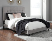 Adelloni King Upholstered Bed and Mattress