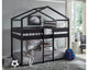 Flannibrook Twin over Twin House Loft Bed