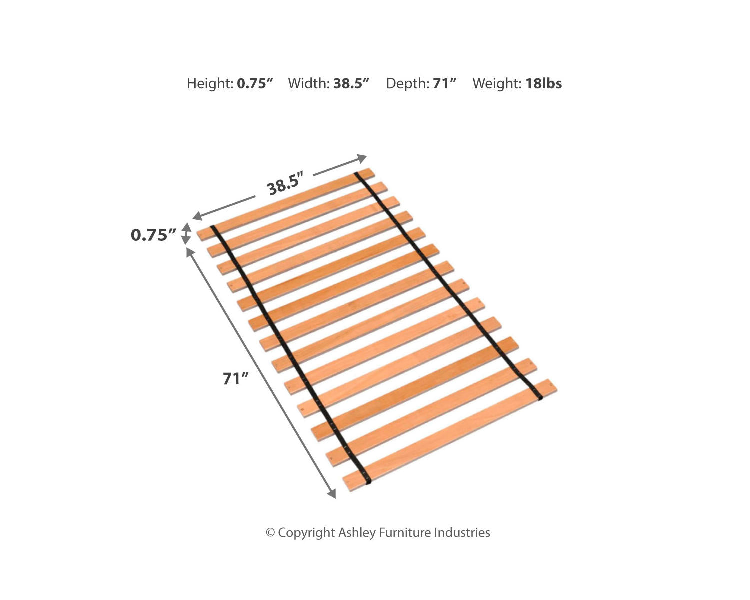 Platform Twin Roll Slats