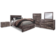 Derekson Queen Storage Bed, Dresser, Mirror, Chest and 2 Nightstands