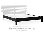 Danziar King Panel Footboard with Rails