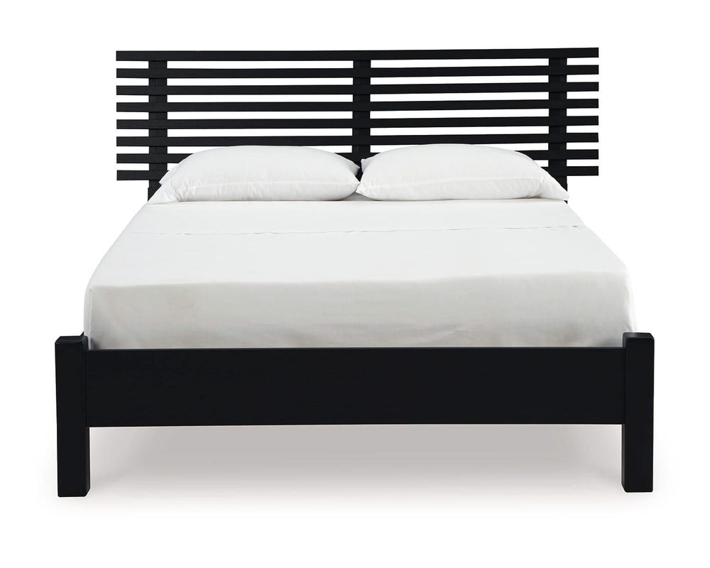Cama Queen con paneles de láminas Danziar
