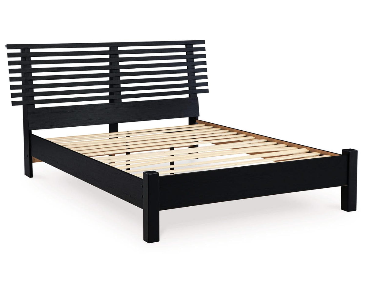 Cama Queen con paneles de láminas Danziar