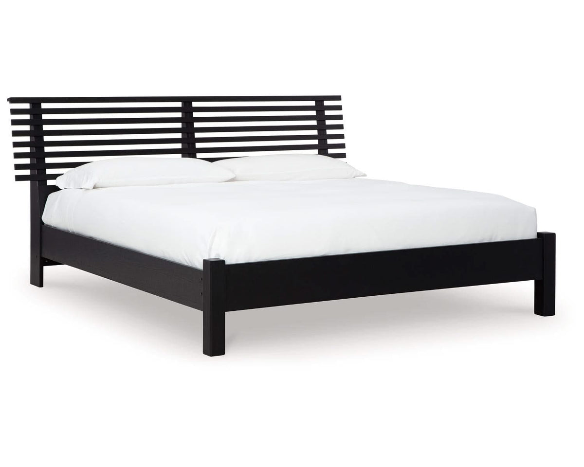 Cama con paneles de láminas Danziar King